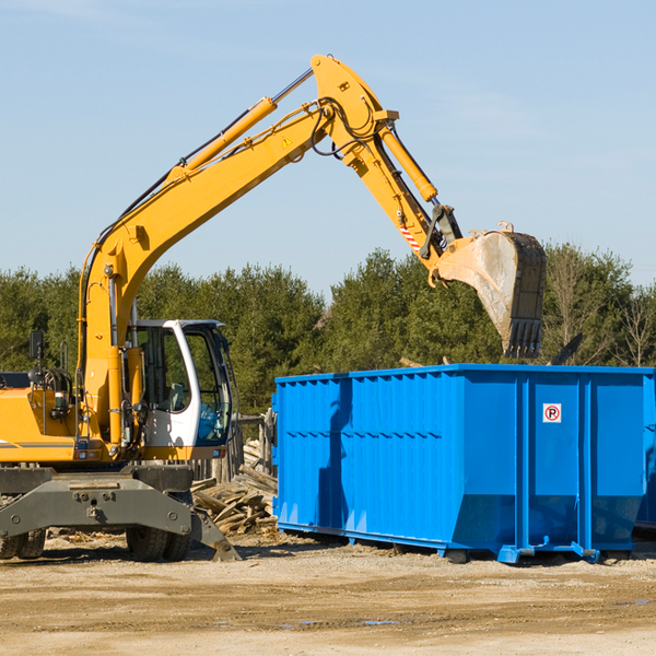 how many times can i have a residential dumpster rental emptied in Royal Center IN